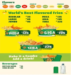 Potato corner prices discount